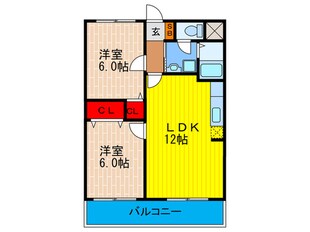 シャルムＫの物件間取画像